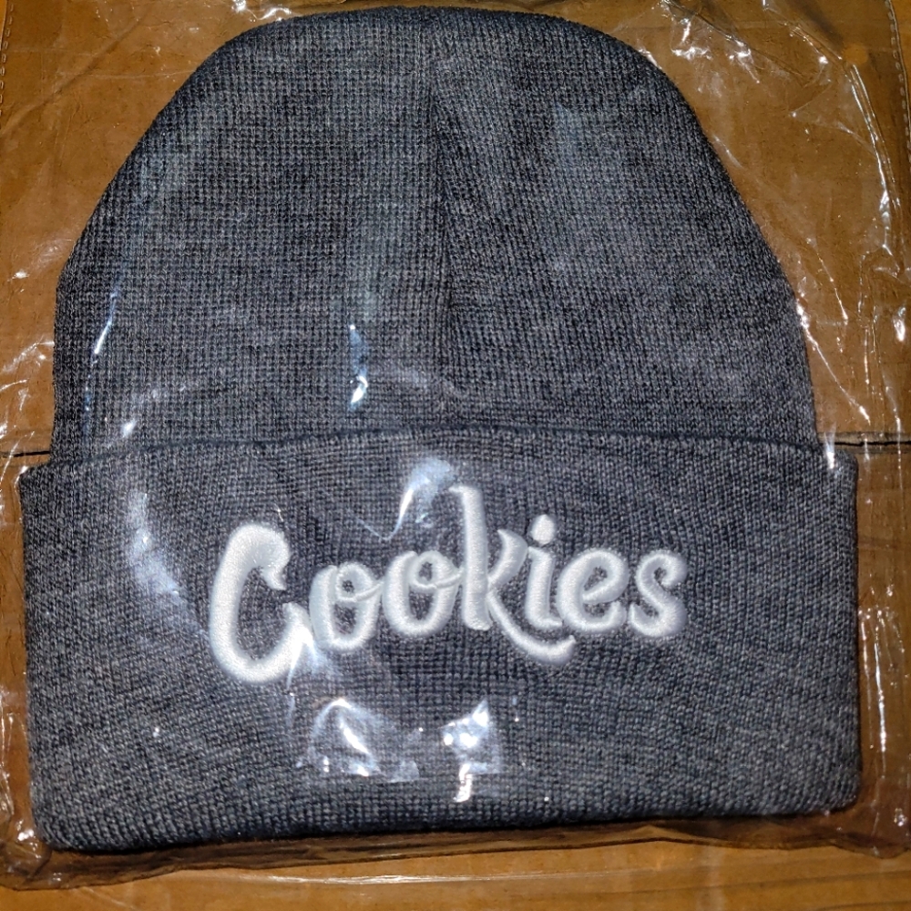 Cookies beanie gray and white